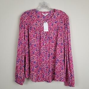 Time And Tru Floral Ditsy Print Top Large NWT